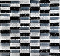 Create a luxurious feature in your home with Glitter Brick BGSThis mosaic is ideal for giving a modern twist to the average kitchen or bathroomThis black grey and silver glass mosaic is an ideal way of creating a stunning feature on a wall without br