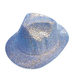 Glitter Gangster hat, silver