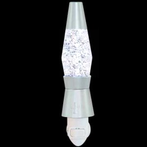 Take your traditional lava lamp and create a sparkling glitter version that plugs directly into a