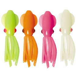 Unbranded Glowing Squid - Orange 11cm FINAL CLEARANCE !!