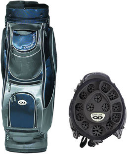 Go Golf Camel Series Navy/Grey Griplok Trolley Bag