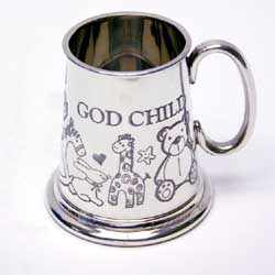 God Child Pewter Cup