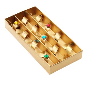 Gold Jewel Twists Box of Three