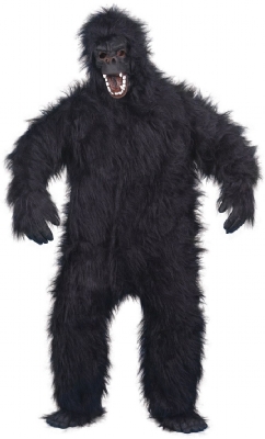 This high quality excellent value gorilla costume includes suit  mask  hands and feet