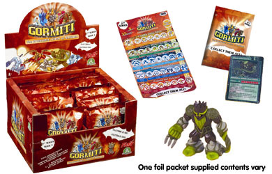 Gormiti Series 2 Earth, Forest, Sea, Air and Volcano people each come in a foil packet! Collect them