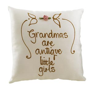 Unbranded Grandmas are Antique Silk Pillow