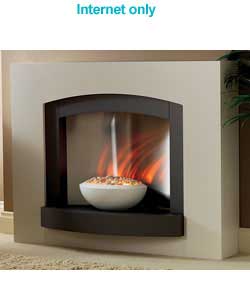 Unbranded Graphite Bowl Electric Fire Suite