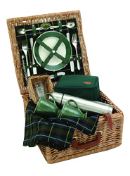 This traditional  elegant design combines a classic green `Gordon` tartan with stylish green and