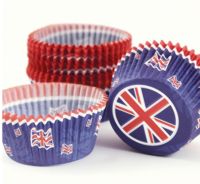 Unbranded Great Britain Cupcake Cases PK50