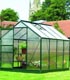 Unbranded Green-Framed Aluminium Greenhouse 8and#39;x6and39;