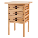 Greenwich Alder night table with 3 drawers