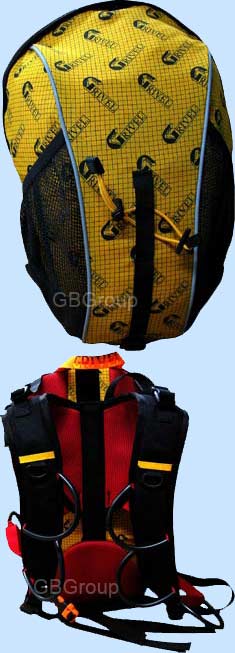 Grivel Manu Climbing Rucksack This simple and efficient idea combines a vest-style double gear