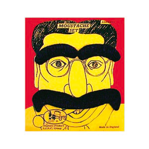A self adhesive set for one of the Groucho brothers. Also see our fake cigar for extra effect.