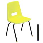 Group D (9-13 Year Old) Classroom Chair - Yellow (8/pk)
