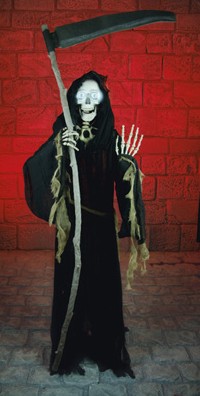 Unbranded Gruesome Horror - 1.6m Standing Speaking Reaper
