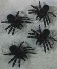 Unbranded Gruesome Horror - 11cm Spiders (4 piece)