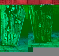 Unbranded Gruesome Horror - 3D Skeleton Tombstone 81cm (Ast)