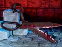 Unbranded Gruesome Horror - Bloodstained Scissors 91cm