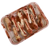 Unbranded Gruesome Horror - Bloody Severed Fingers on Tray