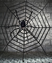 Unbranded Gruesome Horror - Deluxe Spider with Black Web