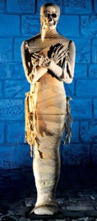 Place this tall Egyptian Mummy in an alcove for your guests to discover or place near the entrance t