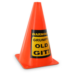 Unbranded Grumpy Old Git Caution Cone