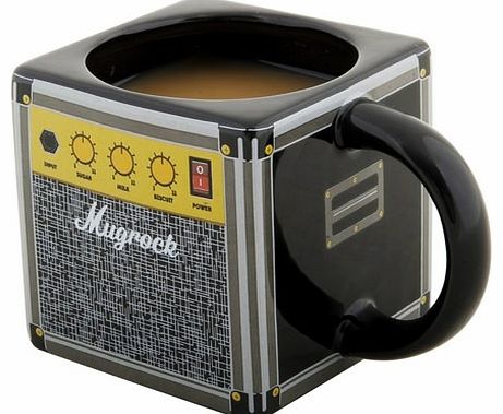 Guitar Amp Mug Get ready to plug in, adjust the volume and hit the switch- the latest addition to our new range is about to be unleashed in the shape of the deceptively small yet powerful Amp Mug! Match your musical mood to your preference of hot bev