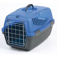 Small Plastic Cat Carrier Heavy duty, plastic carrier with stainless steel grill door, carrying hand