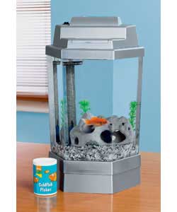 Unbranded Gussie Goldfish Deluxe Starter Kit - Silver