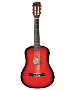 Unbranded Half Size Acoustic Guitar Red Burst