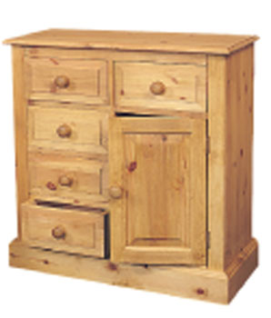 HALL CUPBOARD 5DWR 1DR