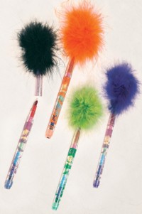 Halloween Favour Feather Crayon