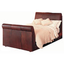 Halo Wellington leather sleigh bed furniture