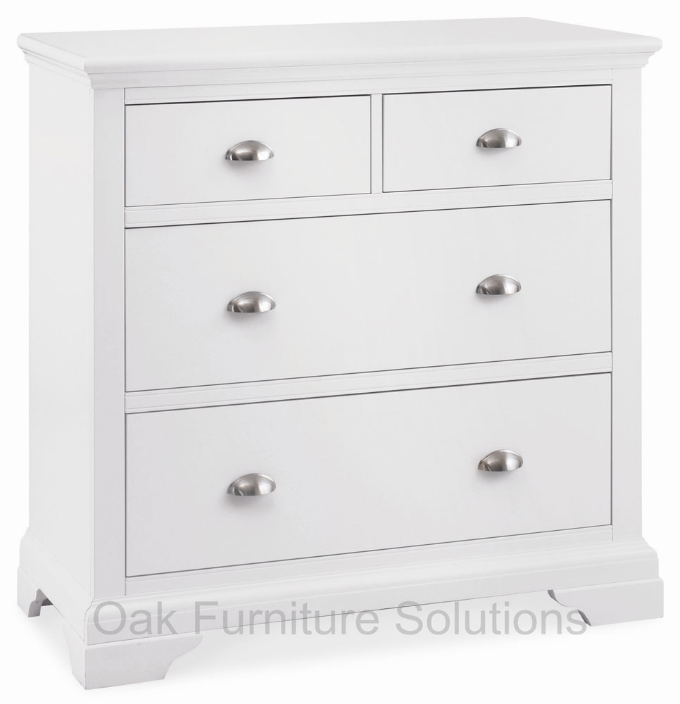 Unbranded Hampstead White 2 2 Drawer Chest