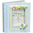 This beautiful blue baby boy photo album is a wonderful gift to give or to buy for yourselves to