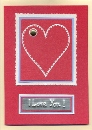Now you can finish off the perfect gift  for your loved one with this beautiful hand made card