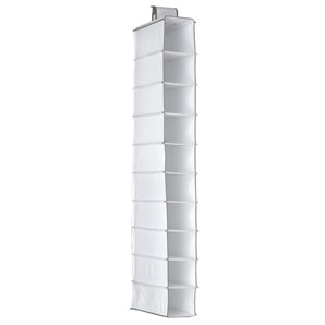Hanging Shoe Tidy- White/Grey Trim