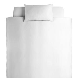 Hanover Cotton Duvet Cover- Single- White