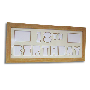 Unbranded Happy 18th Birthday Create a Pix Mount Photo Frame