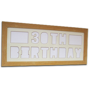 Unbranded Happy 30th Birthday Create a Pix Mount Photo Frame