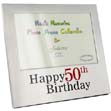 This Happy 50th Birthday Aluminium Photo Frame is a fabulous keepsake gift idea for that very