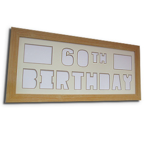 Unbranded Happy 60th Birthday Create a Pix Mount Photo Frame