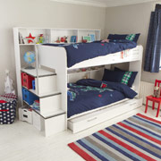 Unbranded Harbour White Storage Bunk Bed