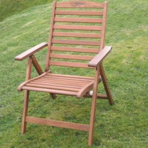 Unbranded Hardwood `Camelot` Reclining Dining Chair -  5