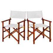 Unbranded Hardwood Directors Chairs - Linen Slings, Pack