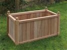 Unbranded Hardwood Large Rectangular Planter: 50 x 100 x 50cm