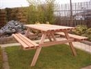 Unbranded Hardwood Picnic Table - Base Model: 160 x 150 x 75cm