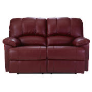 Unbranded Harlowe Leather Recliner Sofa, Red