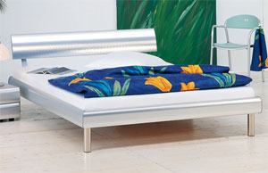The Hasena Heredia has the following features: Soko legs and Spyd headboard Bed and Headboard in