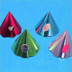 Hat - Cone foil assorted